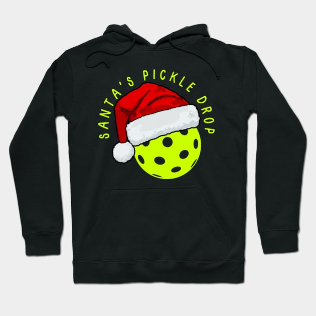 Santa's Pickle Drop. Pickleball, Christmas Hoodie by Project Charlie